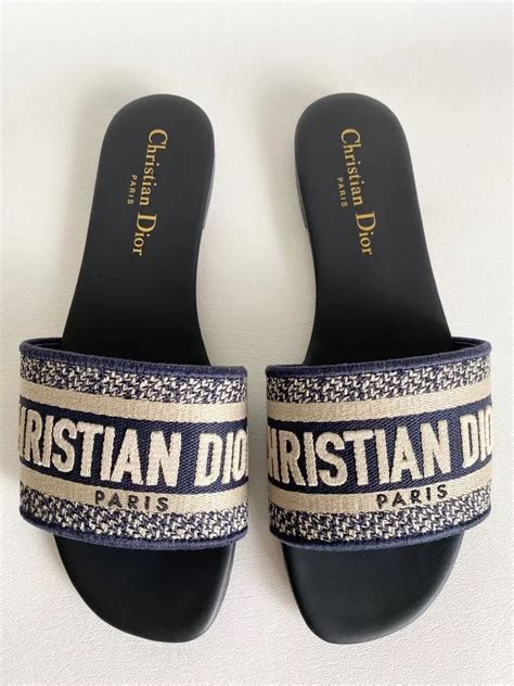 christian dior sandals navy blue|Christian Dior sandals prices.